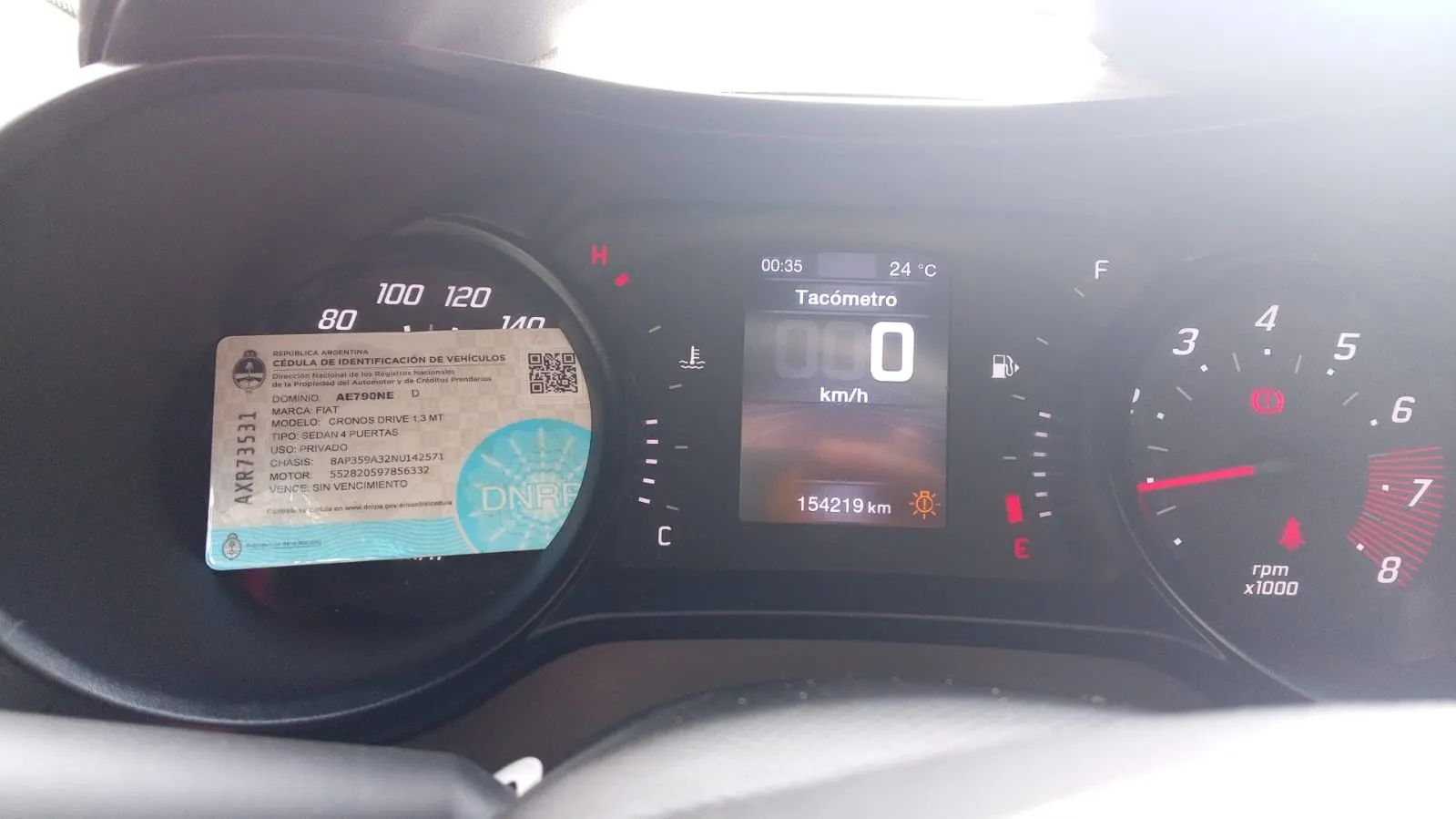 Entrega del vehículo